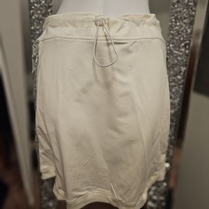 white skirt